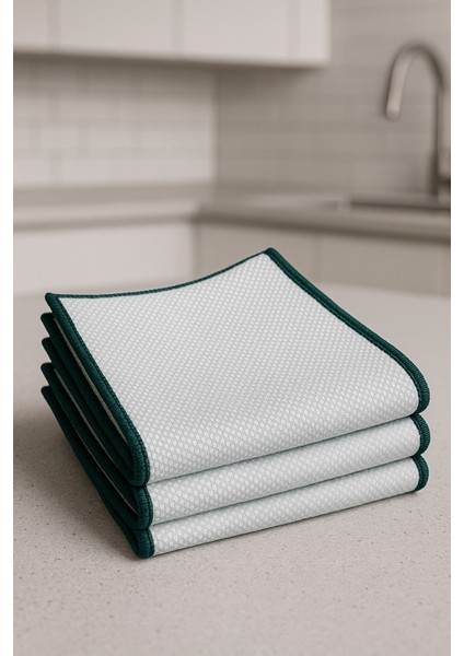 2 Adet Yeni Nesil Mikrofiber 40X40CM Cam Temizlik Bezi