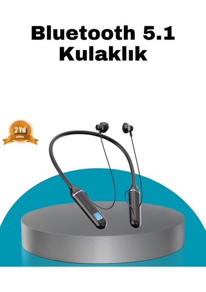 Techmrt Uzun Pil Ömrü ve Hızlı Şarj Özellikli Bluetooth Kulaklık