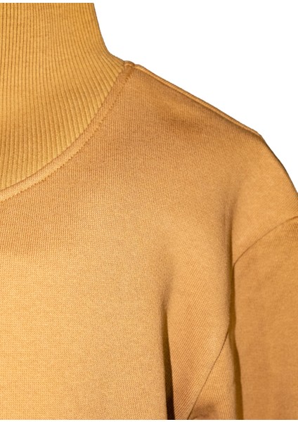 Organik Eteği Fırfırlı Açık Kahve Kışlık Kız Çocuk Elbise modelleri