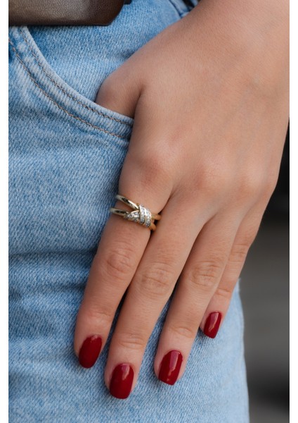 Zirkon Taşlı Çelik Yüzük fırsatları