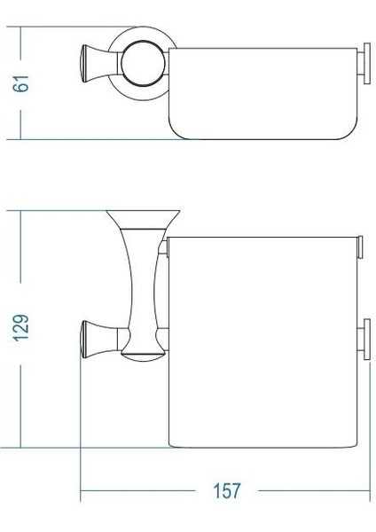 Art Deluxe Kapaklı Kağıtlık Titan A.1308.T modelleri