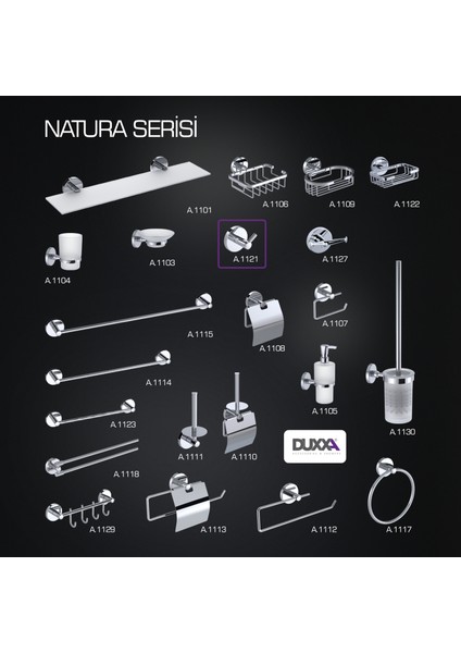 Natura Askılık Krom A.1121 modelleri