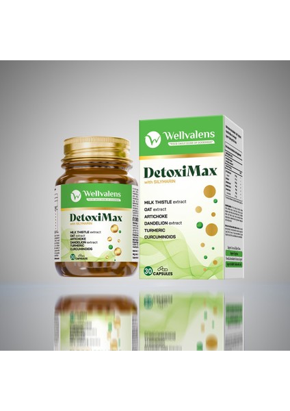 Detoximax 30 Kapsül – Karaciğer ve Sindirim Desteği, Bitkisel Detoks Takviyesi