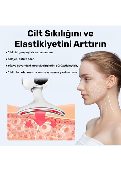NPB02 Yüz Boyun Gıdık Sarkma Kırışıklık Giderici Sıkılaştırıcı Ems LED Masajlı Güzellik Cihazı modelleri