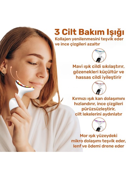 NPB02 Yüz Boyun Gıdık Sarkma Kırışıklık Giderici Sıkılaştırıcı Ems LED Masajlı Güzellik Cihazı indirimleri