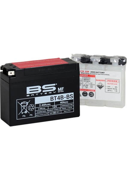 BT4B-BS Motosiklet Aküsü Sulu Mf 300625
