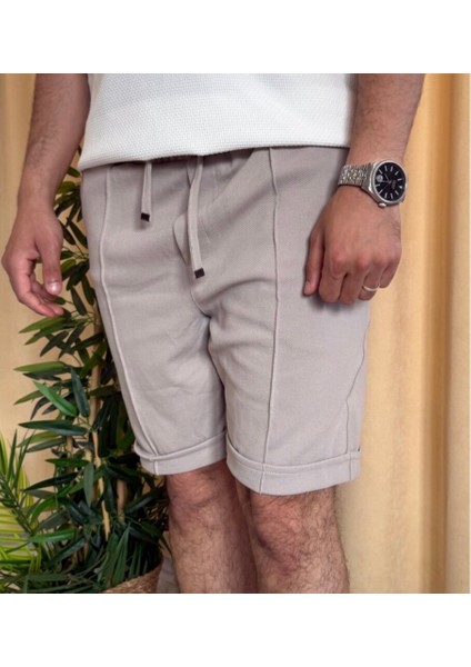 Jakar Kumaş Çima Detaylı Şort