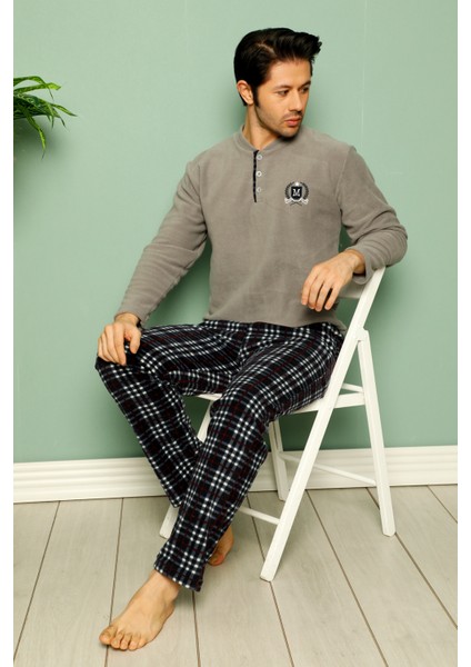 3 Renk Kışlık Erkek Polar Pijama Takımı