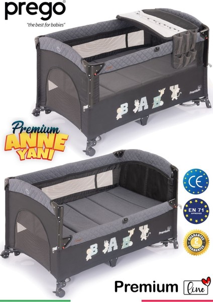 Premium Anne Yanı Oyun Parkı 70*120 cm Füme