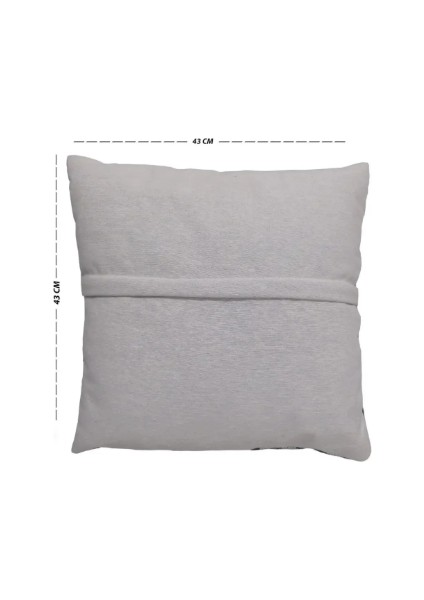 Etnik Bohem Mavi Yaprak Desen Bej Zemin Dijital Baskılı Dekoratif 4lü Kırlent Kılıfı Takım fırsatları