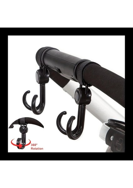 2 Adet Bebek Arabası ve Bisiklet Eşya Taşıma Kancası – Motor ve Scooter Uyumlu Dayanıklı Askı Aparatı | Pratik Poşet ve Çanta Askısı Seti fiyatları