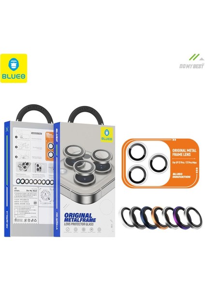 Blueo Original Metal Frame iPhone 17 Pro / 17PRO Max Uyumlu Kamera Lens Koruyucu indirimleri