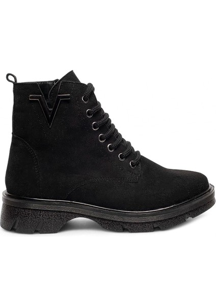 Gls Siyah Içi Kürklü Süet Kadın Bot & Bootie