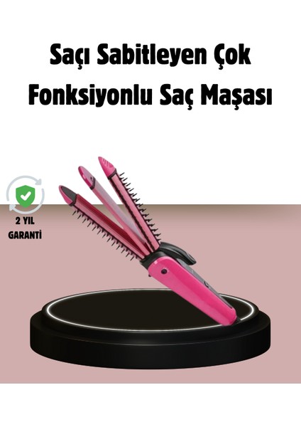 Techmrt Saç Şekillendirici Maşa ve Düzleştirici 2’si 1 Arada