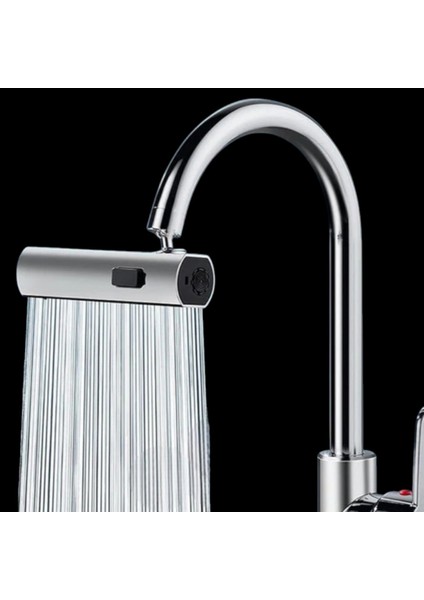 3 Modlu Evrensel Musluk Adaptörü – Şelale ve Sprey Su Akışlı Musluk Başlığı | 360° Döner Su Tasarruflu Aparat