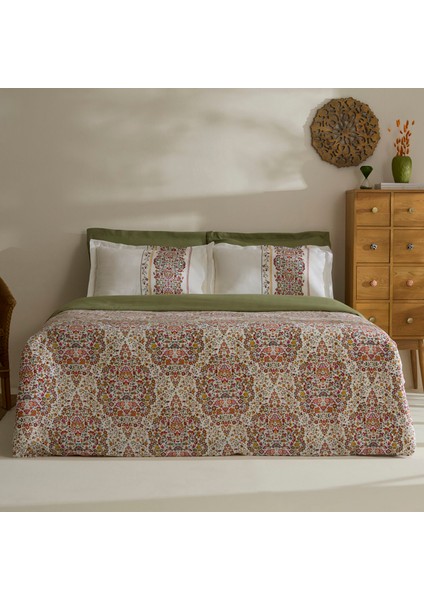 Nıcole Krep Çift Kişilik Nevresım Takımı Multıcolour