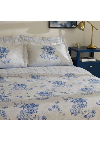 Roxy Krep Çift Kişilik Nevresim Takımı Multıcolour