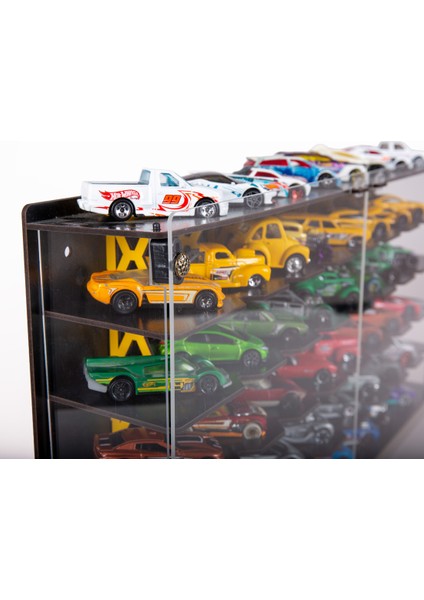 Pleksi Kapak 48 Araçlık 1/64 Hotwheels, Matchbox Uyumlu Hobi Oyuncak Araba Rafı Koleksiyon Model Araba Garajı fiyatları