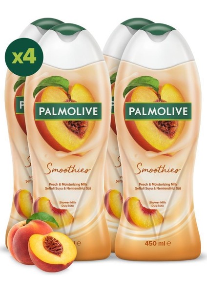 Smoothies Şeftali 450 ml Duş Jeli X4 fiyatları