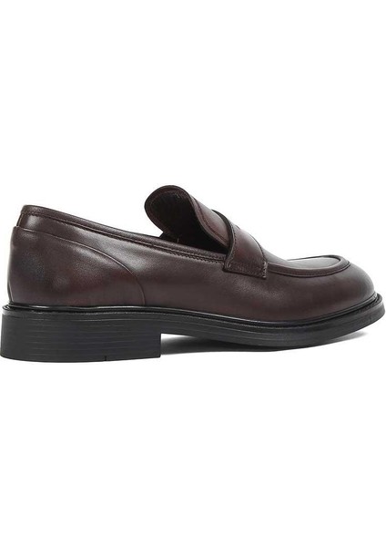 Erkek Kahverengi Deri Loafer indirimleri