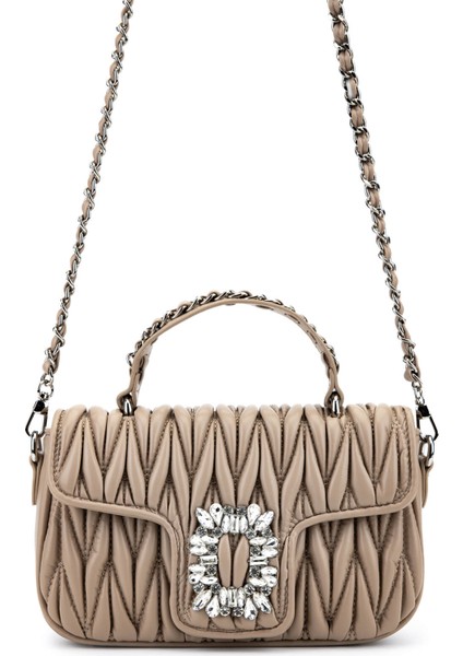 Kadın Suni Deri Taupe Omuz Çanta 921 27126 Bn Cnt SK25-26 Taupe fırsatları