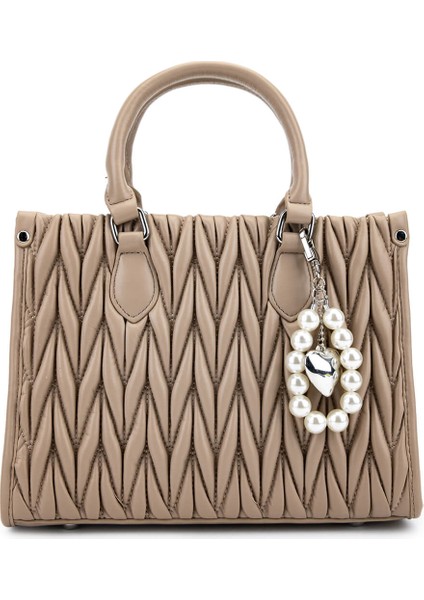 Kadın Suni Deri Taupe Omuz Çanta 921 27127 Bn Cnt SK25-26 Taupe