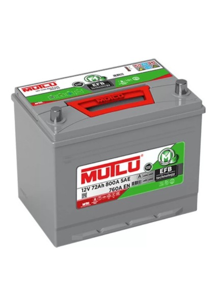 Akü 72 Ah Efb (Start Stop) Yüksek Japon Tip Akü. Yeni Üretim.!!