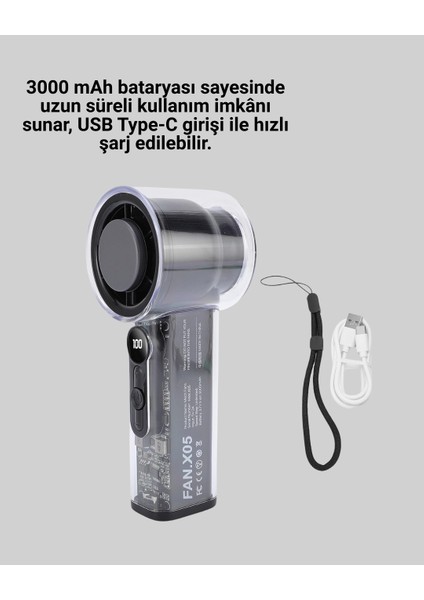 Techmrt Kompakt Dijital Ekranlı Fan | 100 Seviye Hız + Sessiz Çalışma fiyatları