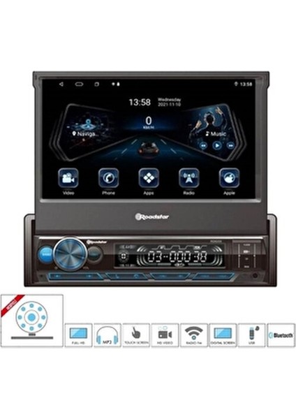 Oto Teyp 7 İnç Dokunmatik Navigasyonlu 100-250 W Güç Çıkışı ile Multimedya Cihazı fırsatları