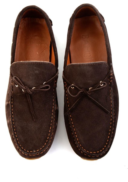 Kahve Hakiki Deri Erkek Loafer Ayakkabı E01547070102 fırsatları