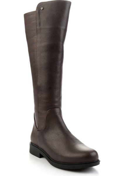 Kahve Hakiki Deri Kadın Çizme K03586002103 fiyatları