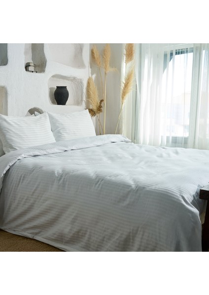 Çift Kişilik Saten Çizgili Nevresim Takımı fiyatları