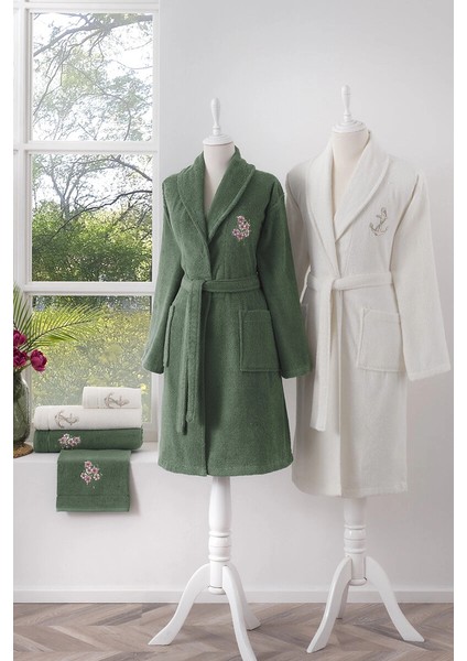 Rozen Aile Seti Krem-Yeşil