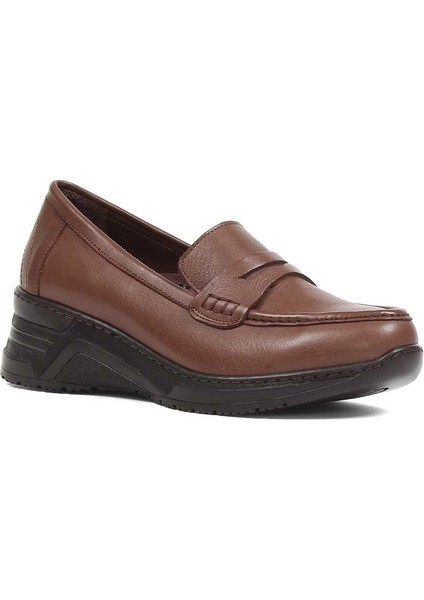 Kadın Ceviz Dolgu Topuklu Deri Ayakkabı fiyatları