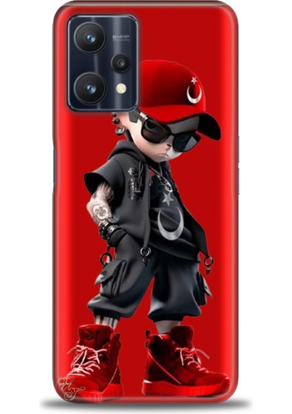 Realme 9 Pro Kılıf Hd Baskılı Kılıf + Seramik Tam Kaplayan Ekran Koruyucu 250