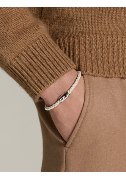 Meisterstück Collection Bulutlu Bej Deri - Steel Bileklik 13431463 indirimleri