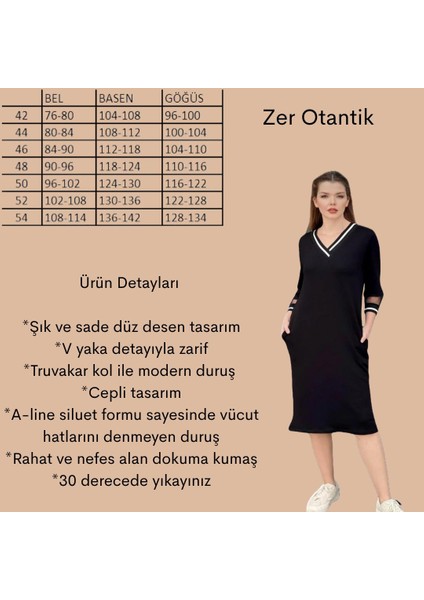 V Yaka Cepli Midi Boy Elbise Siyah fiyatları