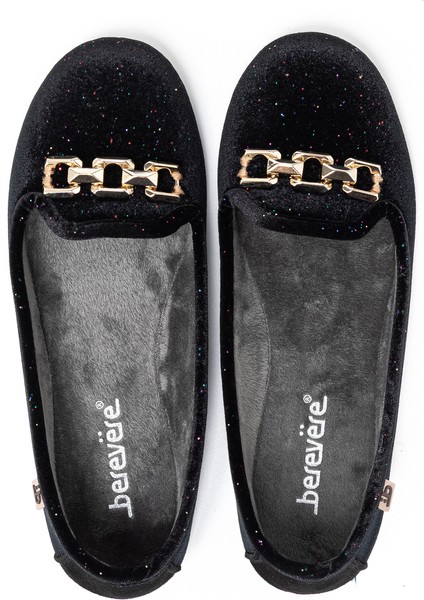 Kadın Babet IF5391 Berevere Baılarına Vulc. Copete Tercıopelo H048 Negro