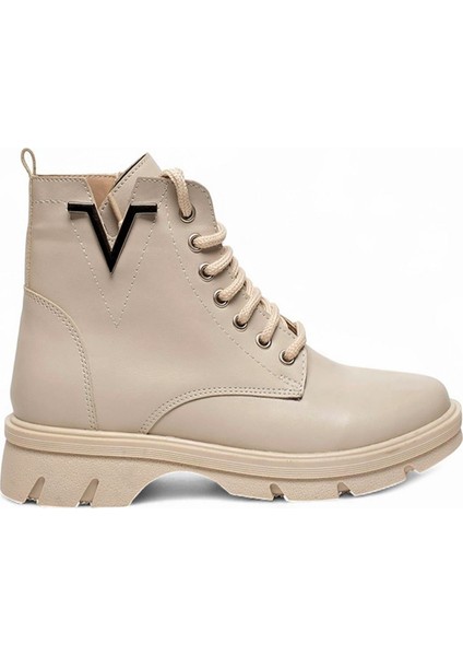 Gls Bej Içi Kürklü Cilt Kadın Bot & Bootie