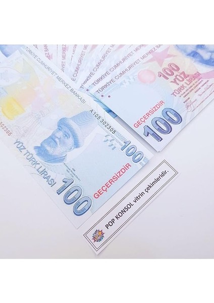 konsol 100 adet geçersiz para parti şaka karışık türk lirası pp194001 indirimleri