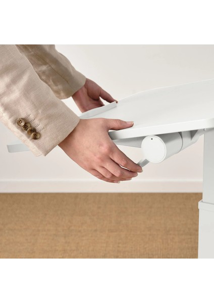 Mıttzon Yüksekliği Ayarlanabilen Çalışma Masası Beyaz 66 x 50 cm