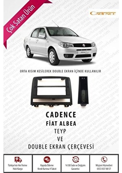 Teyp Çerçevesi Fiat Albea Palio İçin Uygun Siyah Plastik Malzeme modelleri