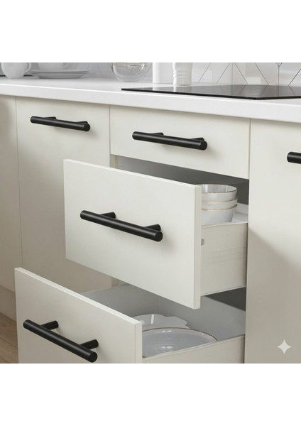 5 ADET Keijo INOX 192mm Paslanmaz Kulp (mobilya, dolap kulbu, kulp modeli)