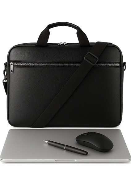 Notebook Laptop Macbook Evrak Çantası 13"-13.3"-14"-15.6" Inç - 400 Siyah