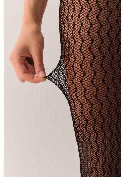 Wavy Net Külotlu Çorap modelleri