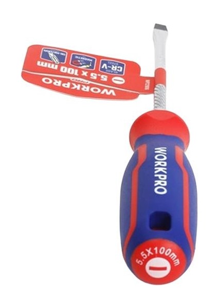 WP221016 5.5X100MM Cr-V Manyetik Profesyonel Düz Tornavida indirimleri