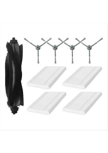 Eufy Clean L50 L50 Ses L60 L60 Hibrit Yedek Parçalar Aksesuarları Ana Yan Fırça Hepa Filtresi (Yurt Dışından)