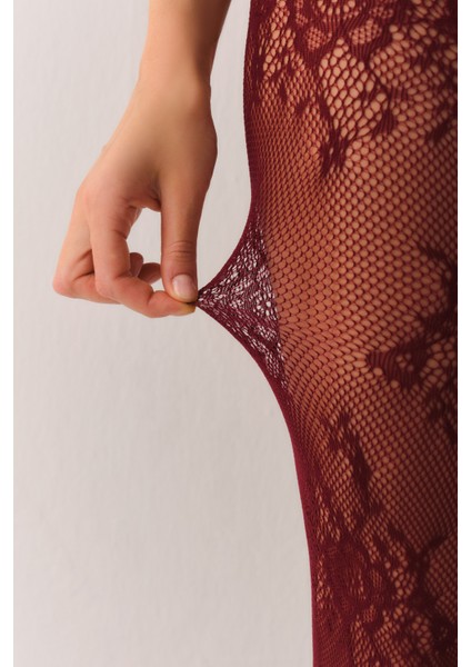 Fishnet Lace Külotlu Çorap modelleri