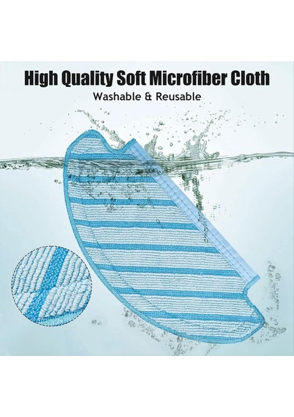 Ecovacs Deebot Ozmo T8+ / T8 Aıvı / T8 Max / N8 Plus / N8 Pro Vapum Ana Yan Fırça Filtresi Mop Bez Toz Torbası Parçaları (Yurt Dışından)