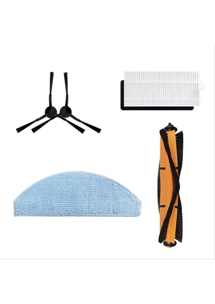 Vistefly M203 Için Robot Vakum Temizleyici Yedek Parçalar Aksesuarlar Ana Yan Fırça Hepa Filtre Mop Rag Bez Toz Torbası (Yurt Dışından) fiyatları